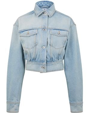 Off-White c/o Virgil Abloh Off Off Baggy Fit Jacket - Blue