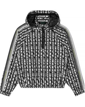 Lacoste Oversized Hooded Track Jacket - Black