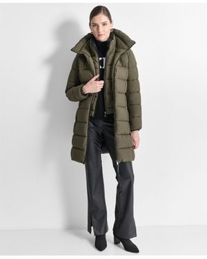 DKNY Long Puffer Jacket - Green