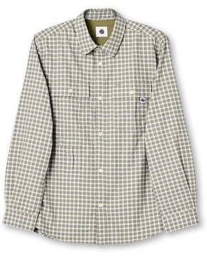 Pretty Green Eastbrook Check Long-Sleeve Patterned Shirt - Grey
