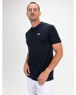 Sjeng Sports S Tex Short Sleeve Performance Gym Top - Blue