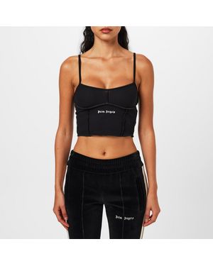 Palm Angels Rib Logo Tank - Black