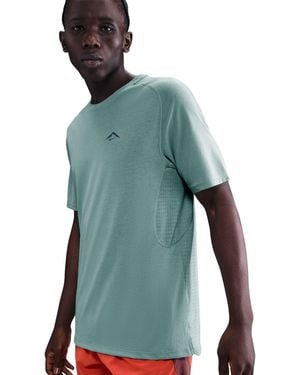 Nike Solar Short Sleeve Running T-Shirt - Green
