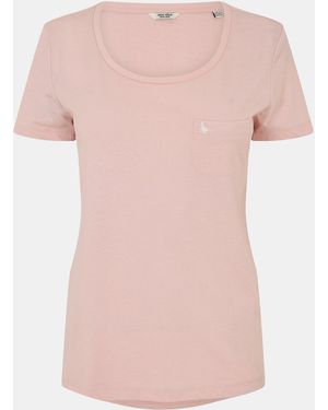 Jack Wills Fullford Pocket T-Shirt Ladies - Pink