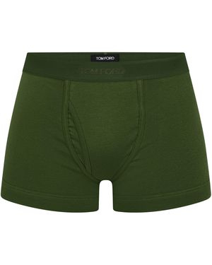 Tom Ford Tom F U Cotton Boxer Sn62 - Green