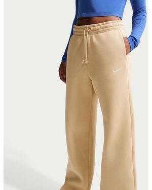 Nike Sportswear Phoenix Fleece High-Waisted Wide-Leg Joggers - Natural