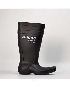 Balenciaga Heeled Ankle Boots - Black