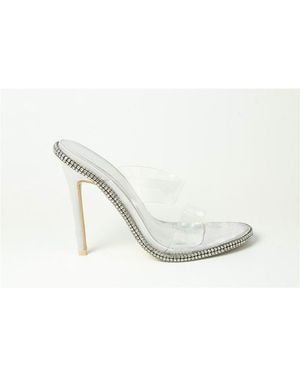 Plain Flat Sandal - White