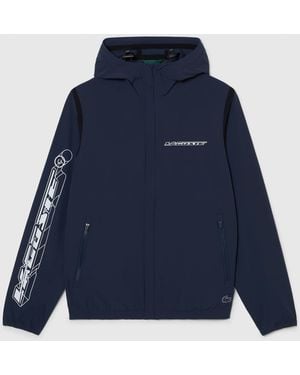 Lacoste Recycled Polyamide Short Track Jacket - Blue