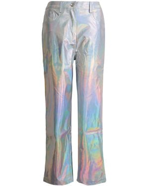 Amy Lynn Lupe Straight Leg Trousers - Blue
