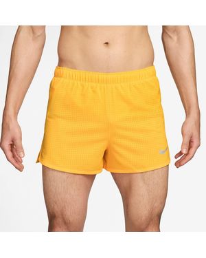 Nike Fast Dri-Fit 3 Brief-Lined Running Shorts - Yellow