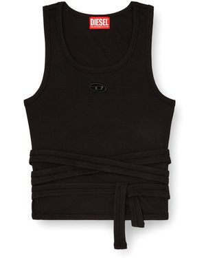 DIESEL Strappy Crop Top - Black