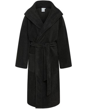 CCDK Lisa Fluffy Dressing Gown - Black