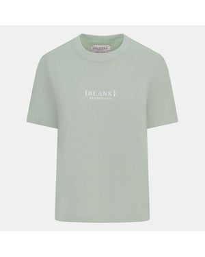 Blank Essentials Blank E Core Puff Print T-Shirt Ladies - Green