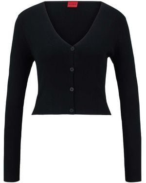 HUGO Sanderin 10247854 01 Cardigan - Black