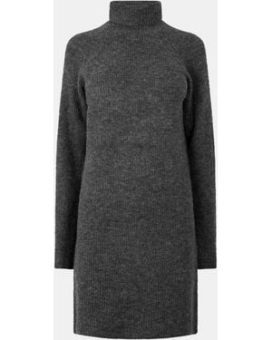 Pieces Knit Mini Dress - Grey