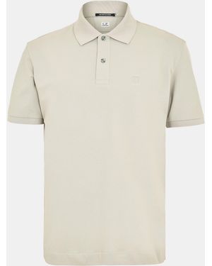 CP COMPANY METROPOLIS Cpcm Tipped Polo Sn61 - Natural
