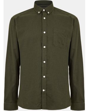 ONLY Long-Sleeve Plain Shirt - Green