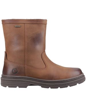 Cotswold Crawley Waterproof Leather Ankle Boots - Brown