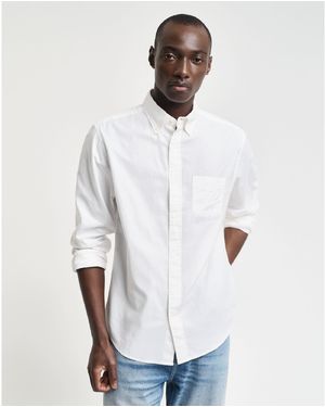 GANT Regular-Fit Archive Oxford Shirt - White