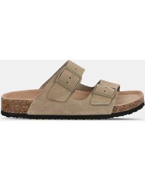 Jack Wills Jw Cork Strap Flat Sandals - Natural