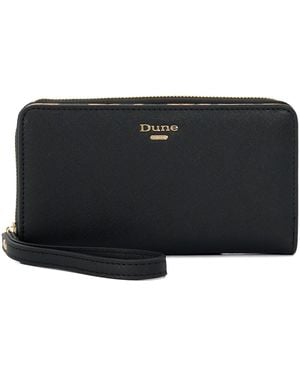 Dune Krissyo Leopard Lined Tan Purse - Black