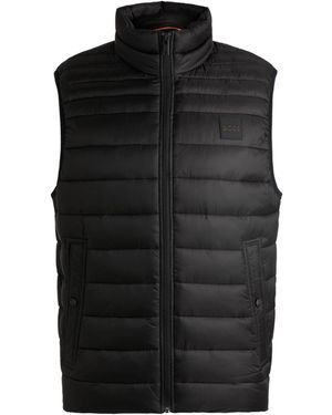 BOSS Water Repellent Sleeveless Gilet - Black