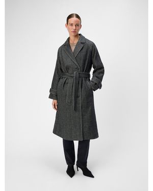 Object Keily Water Resistant Overcoat - Black