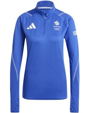 adidas Team Gb Performance Tracksuit Top - Blue