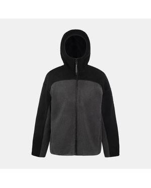 PRETTY BOY UGLY WORLD World Full-Zip Sherpa Jacket - Black