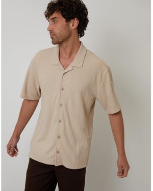 Threadbare Selkirk Short-Sleeve Shirt - Brown