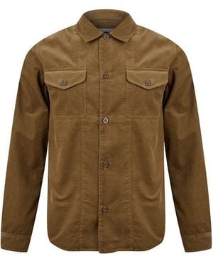 Pretty Green Pg Benett Cord Shirt Sn44 - Green