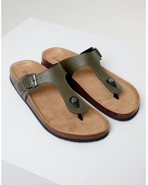 Threadbare Alexandria Flat Sandal - Green