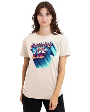 Stranger Things Friends Dont Lie T-Shirt - Blue