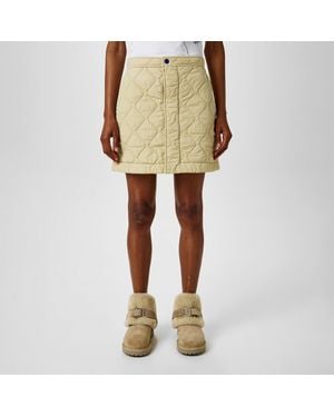 Burberry Quilted Mini Skirt - Yellow