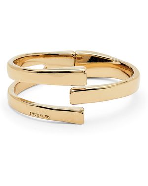 Uno De 50 18K-Plated Rigid Bracelet - Metallic