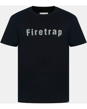 Firetrap Large Logo T-Shirt - Blue