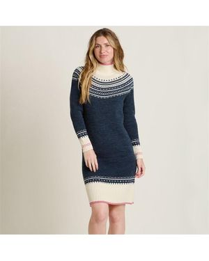 Brakeburn Retro Ski Knitted Dress - Blue