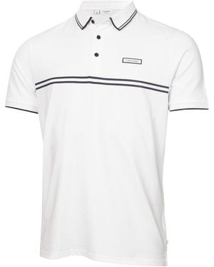 Calvin Klein Short Sleeve Performance Polo Shirt - White