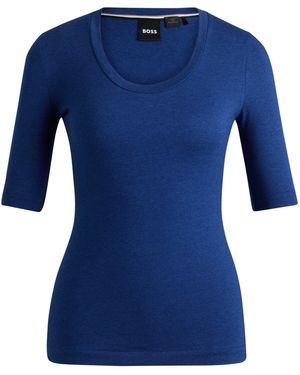 BOSS Effilie2 Short Sleeve Polo Shirt - Blue