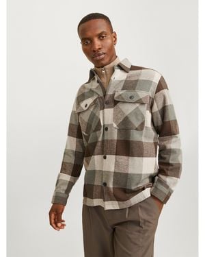 Jack & Jones Raymond Long Sleeve Overshirt - Brown