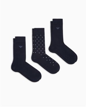 Emporio Armani Crew Socks - Blue