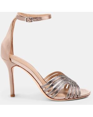 Ralph Lauren Real Leather Allie Heeled Sandals - Multicolour