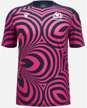 MACRON Scotland Rugby Training 2024/25 T-Shirt - Pink