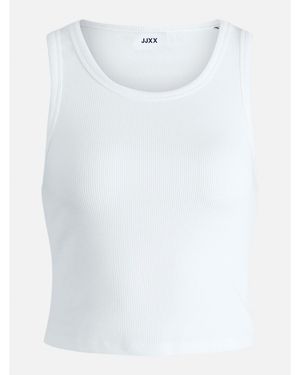 JJXX Fallon Sleeveless Ribbed Top Ladies - White