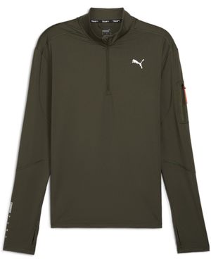 PUMA Performance Quarter-Zip Tracksuit Top - Green
