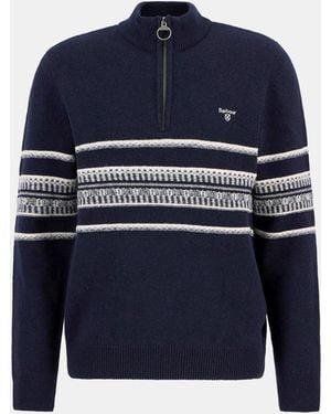 Barbour B.Li Kepwick Half Zip Sn62 - Blue