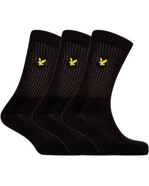 Lyle & Scott Crew Socks - Black