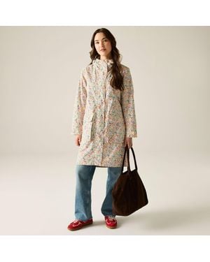 Regatta Cath Kidston Long Waterproof Shell Jacket - Natural