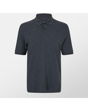 Ted Baker Redman Text Short-Sleeve Polo Shirt - Blue